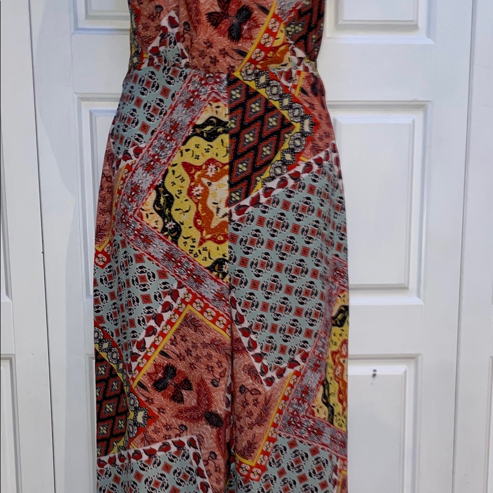 Harlyn by Anthropology Vibrant Patchwork Jumpsuit - Picture 3 of 12